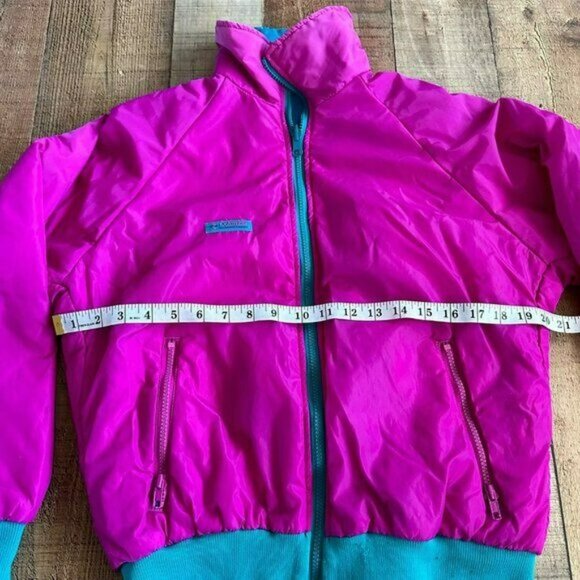 Vintage Columbia womens size medium pink and blue reversible puffer jacket - Picture 5 of 11